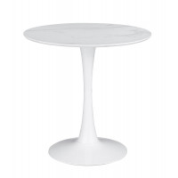 Coaster Furniture 193041 Arkell 30-inch Round Pedestal Dining Table White